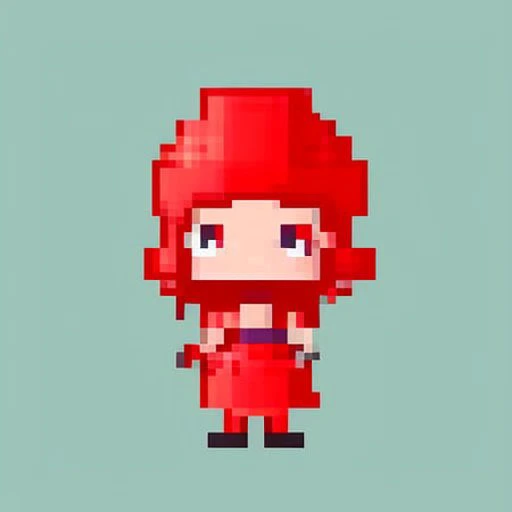 pixelsprite, 16bit-scene, princess chibi sprite, symmetry, game asset, 16-bit, transparent background