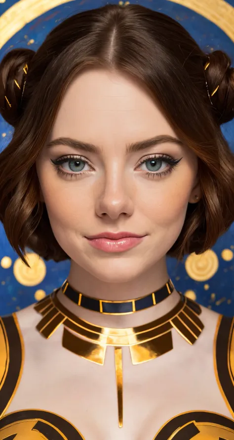 (audra miller:0.8), (emma stone:1.0), beautiful young woman, symmetrical face, large breasts, fit, blue,
As Princess Leia from the Star Wars saga, Fresco painting, design a high-resolution,
edgbodytape
((best quality)), ((masterpiece)), (detailed),   <lora:edgBodytape_MINI:0.8>