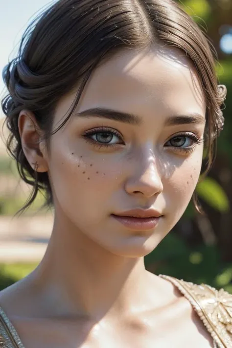 epiCRealism EyeDetail fcDetailPortrait fFaceDetail OverallDetail SkinHairDetail close-up. diamond girl statue, I'm a masterpiece, hyper-detailed, intricate detail, fantasy, layered, crafted from ancient stone, muted colors, digital illustration, close to perfection, dynamic, highly detailed, golden ratio, intricate, epic, highly detailed, vibrant, staged cinematic Rendering characters, super high quality model, high quality, super detailed, volumetric sunburst lighting, tropical forest in the background, hyper realistic illustration, intricate, elegant, highly detailed, octane rendering