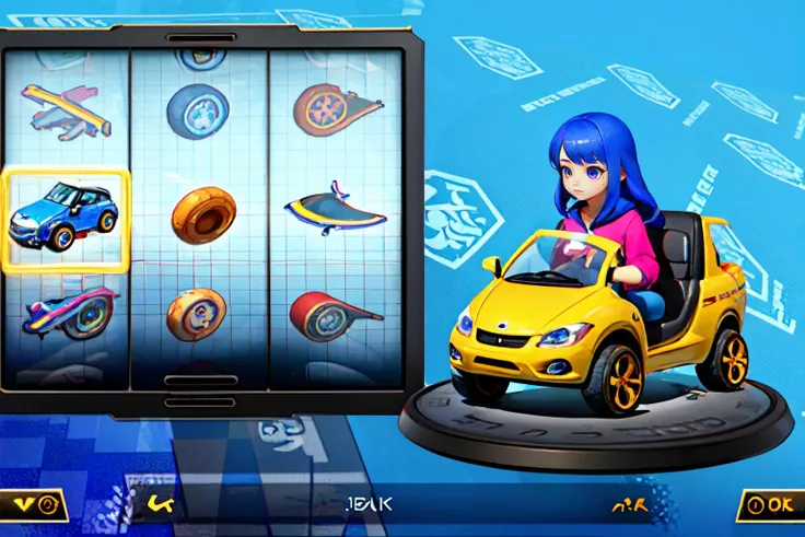Highly detailed, High Quality, Masterpiece, beautiful, MK8, <lora:MK8Car:0.8>, 1girl, solo, on ground vehicle, ground vehicle, Raiden_Shogun_\(genshin impact\), Raiden_Shogun:1.2, blue hair, long hair, <lora:Char_GenshinImpact_RaidenShogun:0.8>, (detailed face and eyes:1.3)