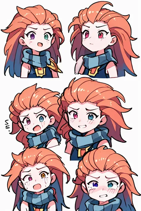 multiple expressions,(multiple girls,multiple views:1.4),multiple avatars,multiple avatars,(chibi:1.6), white background, (head:1.8),too many,overflow, <lora:zoe02_nai_lion_06-000010:1.6>zuoyi,(heterochromia:1.2),(multicolored hair:1.2),crying,smile,grin,blush,angry,Expression, rich expression, sad, proud, <lora:5436346:0.5>