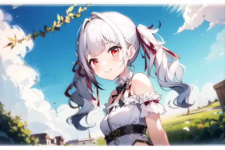 1girl, masterpiece, best quality, smile, twintails, highres, arrogant，blue sky, tree,cloudy sky, dramatic angle ,lawn,arms behind back ,
Negative prompt: EasyNegative, extra fingers,fewer fingers, bottle
Steps: 20, Sampler: DPM++ 2M Karras, CFG scale: 14, Seed: 556484064, Size: 576x384, Model hash: a074b8864e, Denoising strength: 0.5, Clip skip: 2, ENSD: 31337, ControlNet-0 Enabled: True, ControlNet-0 Module: none, ControlNet-0 Model: None, ControlNet-0 Weight: 1, ControlNet-0 Guidance Start: 0, ControlNet-0 Guidance End: 1, Hires upscale: 2, Hires steps: 20, Hires upscaler: Latent, AddNet Enabled: True, AddNet Module 1: LoRA, AddNet Model 1: sui_vr(190a9dc155d4), AddNet Weight A 1: 0.7, AddNet Weight B 1: 0.7