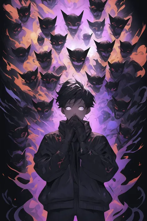 <lora:graffiti-halloween_v1:0.55>,
1boy,graffiti,demon background,