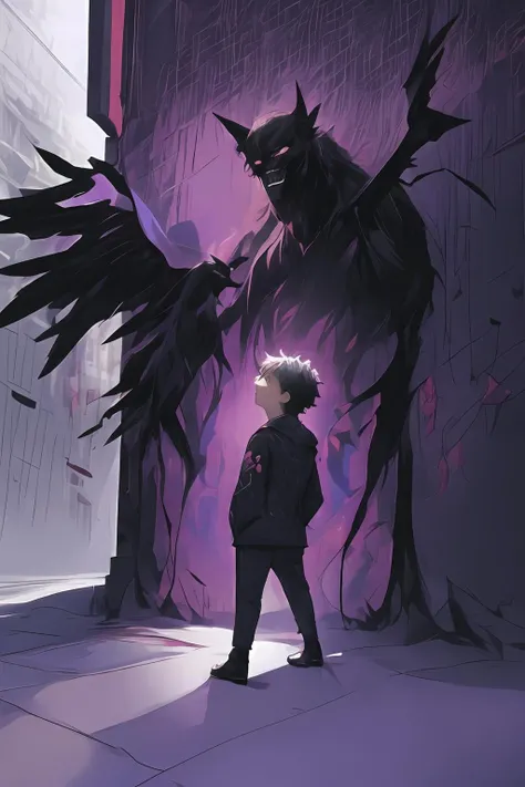 <lora:graffiti-halloween_v1:0.55>,
1boy,graffiti,demon background,