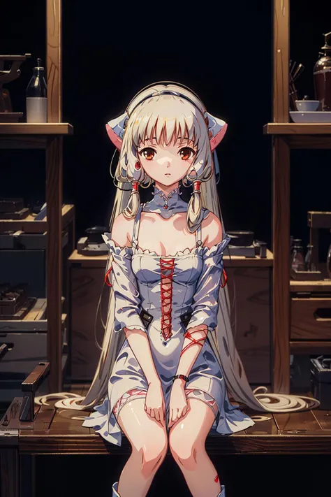 1girl, chobits chi,chi,long hair,chobits hair tube,chobits eyes,empty eyes,sitting ,upper body, <lora:chobitschi_20230708193514:1>, (((masterpiece,best quality))),((good structure,Good composition,good atomy)), ((clear, original,beautiful)),
