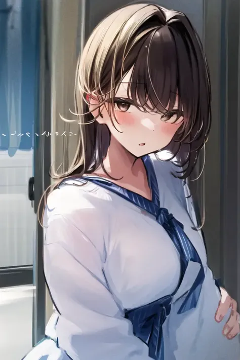 masterpiece, best quality, 1girl, looking at viewer, <lora:nekomugiharu:1>