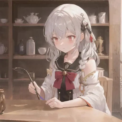 elaina_\(majo_no_tabitabi\), masterful, serene expression <lora:Elaina:1>