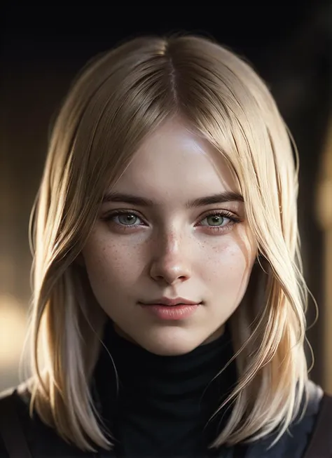 A stunning intricate full color portrait of (sks woman:1), wearing a black turtleneck, epic character composition, by ilya kuvshinov, alessio albi, nina masic, sharp focus, natural lighting, subsurface scattering, f2, 35mm, film grain, <lora:locon_aspenow_v1_from_v1_64_32:1>