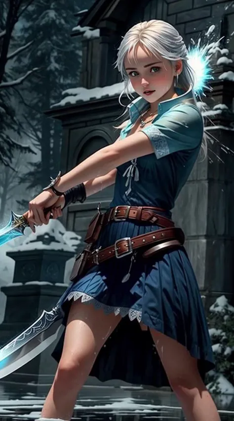 a profesional picture of 1 girl, young girl,(small breasts:1.3) ,astetic beauty, <lora:Sharon Stone:0.7> skswoman, 1girl   , dresed as collared dress  , posing with a  Frostfang Kopis: A kopis with a gleaming silver blade that has an icy-blue hue. The hilt is made of frost-resistant materials, and the blade radiates a chilling aura. in hand,  , fear  in Spooky old cemetery  realistic ,perfect quality,best quality,ultrasharp,ultradetailed,perfect quality,masterpiece,intricated details,  full body shot  <lora:add_detail:0.4> , <hypernet:sxzBloom_sxzBloom:0.4>  , <lora:GoodHands-beta2:1><lora:splashes_v.1.1:0.64> Splash, splashes, splashing, explosion, exploding   hotify