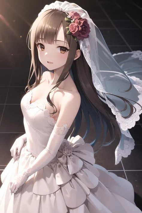 (Masterpiece:1.2), Best quality, A high resolution, Original, (Extremely detailed:1.2), Ultra-detailed, the wallpaper, Perfect lighting,(Extremely detailed CG:1.2), 8K, 1girll, Solo, double tails,  (White Lolita stylish:1.2), The dress has a large bow on the back, shiny dress, Close-up, (from behind:1.2), upper-body, anime cg