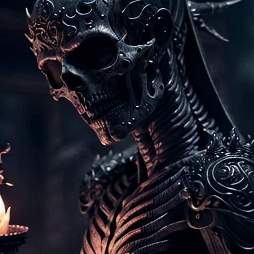 (extremely detailed 8k wallpaper),a medium shot photo of a fearful necromancer, intricate, high detail, dramatic