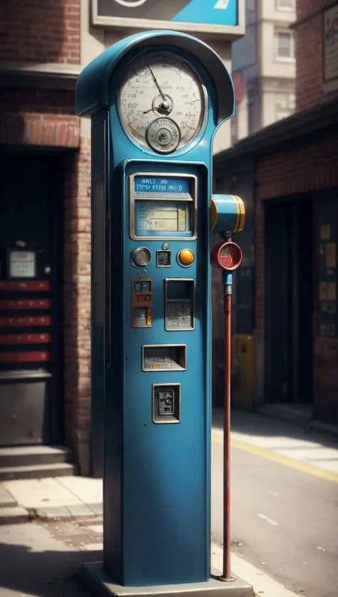 <lora:ManyGaugesAI:.8> ManyGaugesAI,parking meter, cinematic, detailed, intricate,