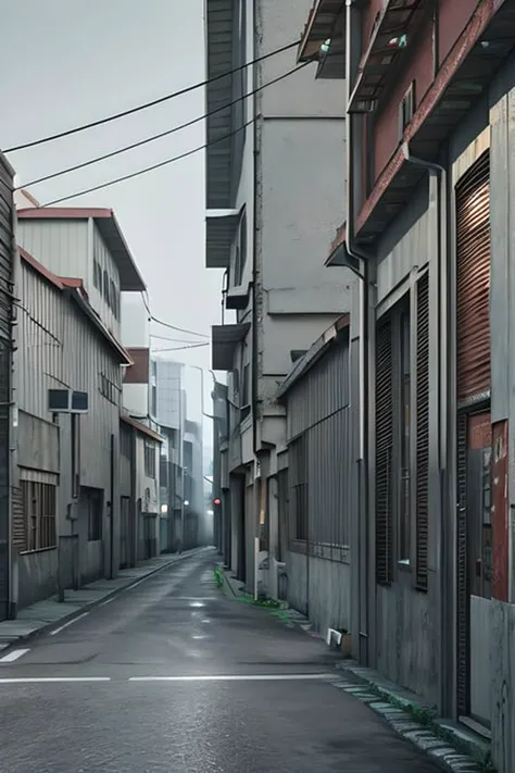 street, background is metal steel building, (soothing tones:1.25), (hdr:1.25), (artstation:1.2), (intricate details:1.14), (hyperrealistic 3d render:1.16), (filmic:0.55)