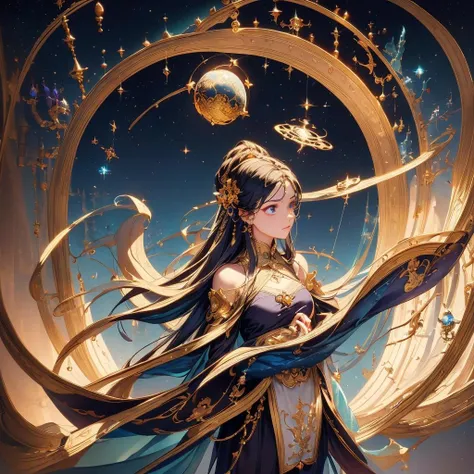 (best quality,4k,8k,highres,masterpiece:1.2),ultra-detailed,(realistic,photorealistic),A mysterious celestial globe,celestial globe,planetarium,mysterious,celestial,ancient,stars,planets,secrets of the universe,astronomer's tool,elaborate design,ornate engravings,metallic shine,intricate details,mystical symbols,golden accents,star charts,alignment of celestial bodies,cosmic knowledge,ethereal glow,esoteric craftsmanship,divination,,