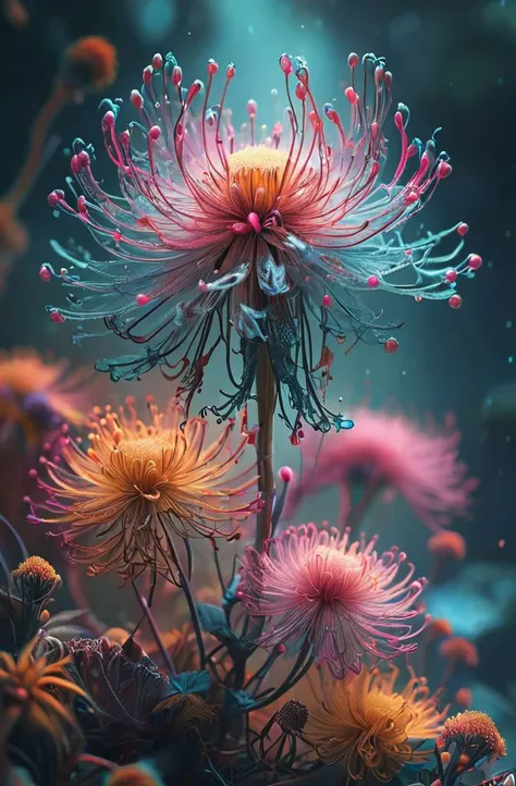 fog, light, dust, royal fractal, holographic cosmic flowers, illustration, mixed technique by Pablo Amaringo "Merriam, Nikolina Petolas, Peter Grik, Dariusz Klimczak, surreal hallucinatory, intricately detailed sharp focus", digital art, perfect composition, beautiful detailed, intricate, insanely detailed octane rendering trending on artstation, 8k art photography, photorealistic concept<lora:sd_xl_dpo_lora_v1:0.4> <lora:MJ52:.5>