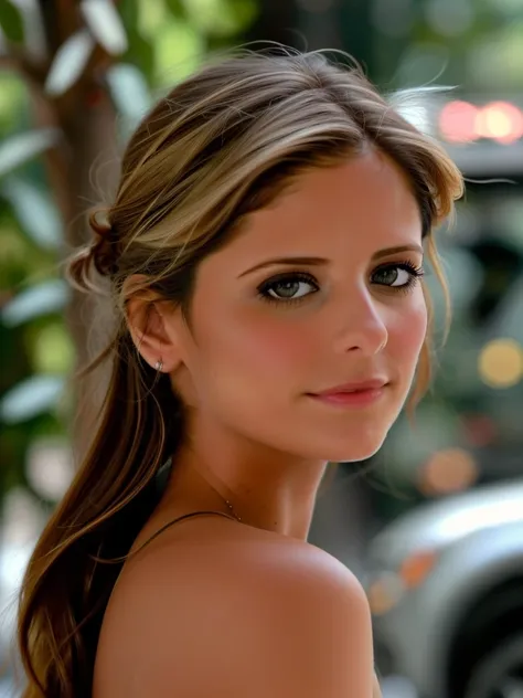 paparazzi shot of SarahMG ((braless)) walking down a street, extremely high quality RAW photograph, detailed background, intricate, Exquisite details and textures, highly detailed, ultra detailed photograph, warm lighting, artstation, 4k, sharp focus, high resolution, detailed skin, detailed eyes, 8k uhd, dslr, low harsh lighting, high quality, film grain, Fujifilm XT3,