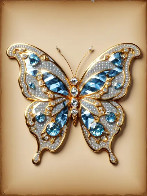 <lora:ral-bling-sdxl:1> A treasure map drawn on a ral-bling butterfly wing