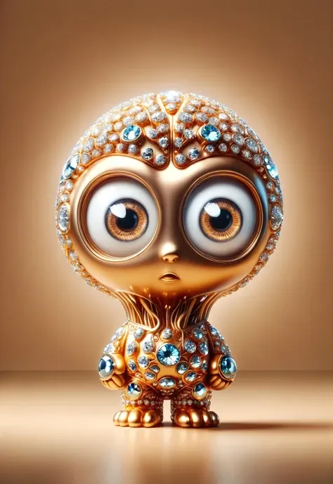 a lightbulb made of ral-braynclz with eyes, hands on waist, closeup cute and adorable, cute big circular reflective eyes, Pixar render <lora:ral-braynclz-sdxl:0.8> <lora:ral-bling-sdxl:0.8> ral-bling