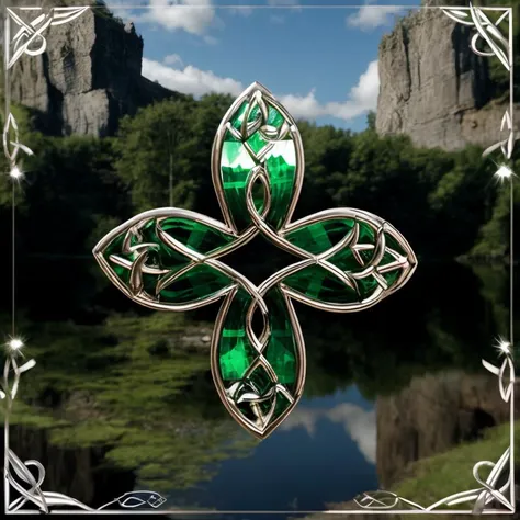 Celtic (crystal:0.8) Shamrock (mirror lake:0.7)