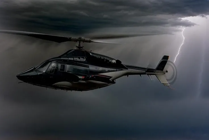 airwolfhelicopter a squadron of helicopters flying in formation, very sharp, intricate detail, perfect lighting, thunderstorm weather, professional aviation photography <lora:hjairwolfhelicopter_v21:0.85> <lora:add_detail:1.3> <lora:epiCRealismHelper:1>