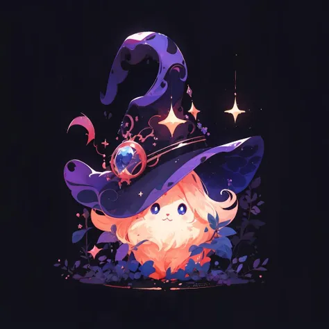 masterpiece,best quality,ultra-detailed,black_background,icon,simple background,<lora:ä¸å£èicon:1>,witch,