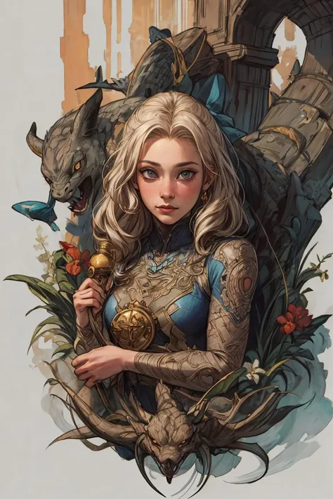 ((masterpiece:1.3,concept art,best quality,detailed)),snake oil,award winning illustration,<lora:add_detail:1>
