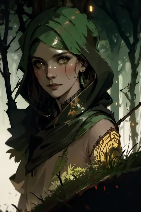 forest demon, creature, long thin limbs, bark, twigs, moss, (hovered in the air:1.3) over the swamp
detailed, trending, hi quality, 
art by Ruan Jia AND Ismail Inceoglu AND Alphonse Mucha,  <lora:LowRa:0.45>