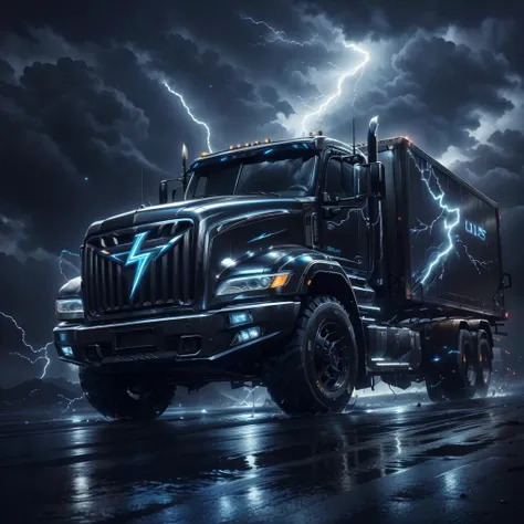 <lora:Lightning:0.8>Lightning, a truck