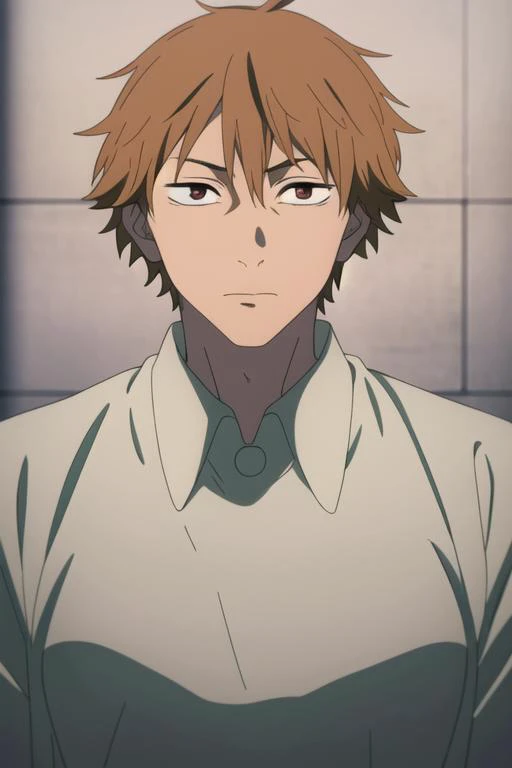 masterpiece, best quality, high quality, 1boy, solo, male focus, looking at viewer, upper body, <lora:denji:0.72>, denji, <lora:animemix_v3_offset:0.90>