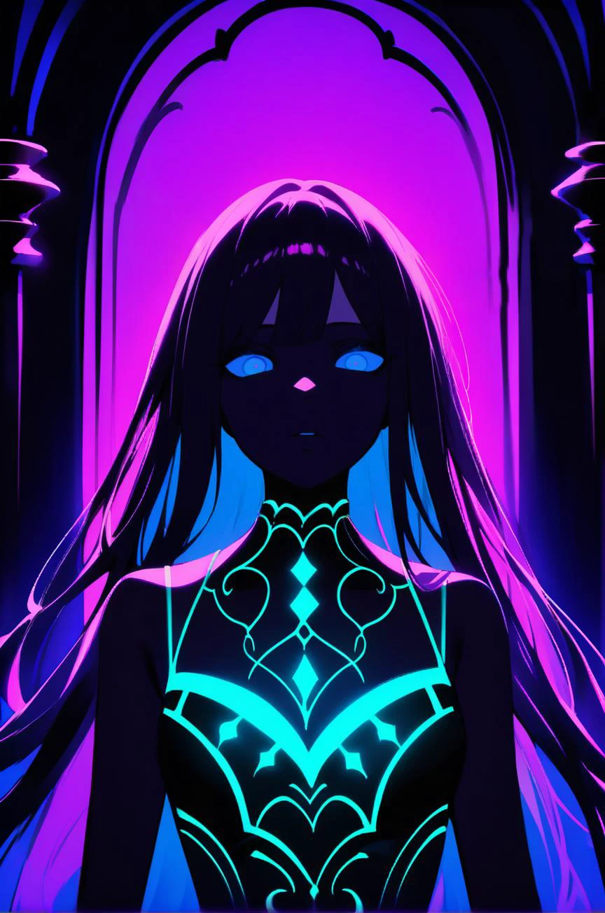 gothic style 1girl, glowing neon lingerie, black backround, <lora:neonthighlingerieactualsdxlv2:0.5> <lora:Lunas-Blackedwear-Concept-SDXL-A1:0.5> . dark, mysterious, haunting, dramatic, ornate, detailed