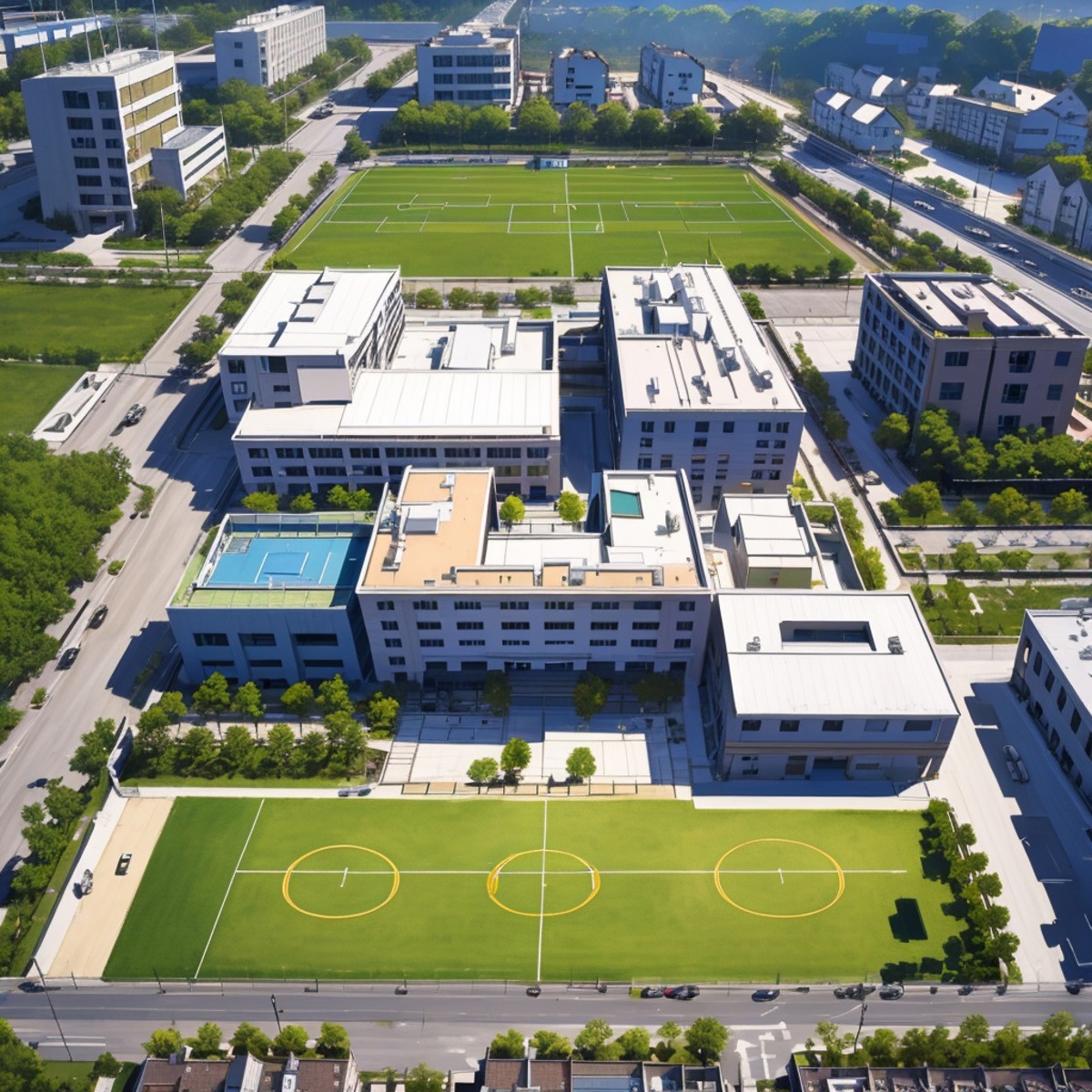 中小学鸟瞰lora模型 v1.0