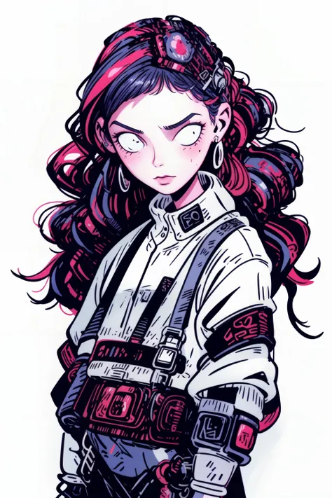 <lora:Keith_Haring:1>, (cyberpunk), (1girl :1.0), A cyberpunk-inspired portrayal of a girl, insane details, intricate details, hyperdetailed <lora:add_detail:1> <lora:TimBurton_Animation_offset:0.8>