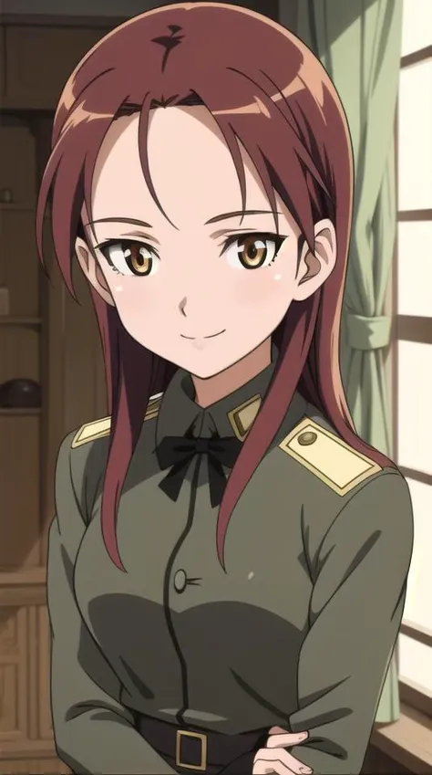 masterpiece, best quality,
minna-dietlinde wilcke, 1girl, uniform, smile,
close-up, looking at viewer,
indoors,
<lora:strike-witches-501st-minna-dietlinde-wilcke:0.8>