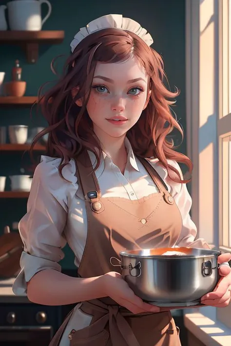 Merger_sierbloom_litelle
baking in a bright kitchen wearing an apron, pinny, baking, cooking, chef, apron,
bokeh, f1.4, 40mm, photorealistic, raw, 8k, textured skin, skin pores, intricate details <lora:epi_noiseoffset2:1>, epiCRealism
<lora:detail_slider_v4:1.3> <lora:ClothingAdjuster3:-0.8>