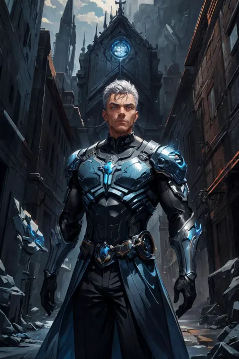 maximum details, cinematic, (abstract art:1.1), dark theme, <lora:add_detail:0.5>, <lora:epi_noiseoffset2:0.5>,
(1man, muscular adult czech male:1.2), blue eyes, silver hair, taper fade,
solo, half shot, looking down, detailed background, detailed face, (victorian theme:1.1), intense expression, glass-cyborg, (made of glass:1.1), translucent, champion, glass armor, clean glass, arcane, power source, magical symbols, surging power, floating particles, sparks, workshop in background, cinematic atmosphere,
<lora:fantasy00d:0.3>,