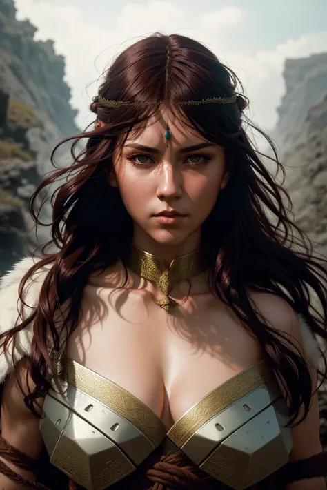 barbarian, <lora:Barbarian-V1:1>, stunning intricate full color portrait, epic character composition, by ilya kuvshinov, alessio albi, nina masic, sharp focus, natural lighting, subsurface scattering, f2, 35mm, film grain