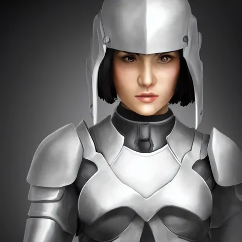 ((FRPGFaceGen)), solo, woman_focus, 1girl, open helmet, sexy armor, upper_body, indoors, breath