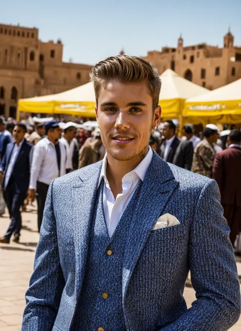 portrait of sks person, in Marrakech, at the bustling Djemaa el-Fna square, Blazer and trousers, by Ansel Adams, epic character composition, natural lighting,
<lora:locon_perfecteyes_v1_from_v1_64_32:0.25>, perfecteyes
<lora:locon_perfectsmile_v1_from_v1_64_32:0.1>, (perfectsmile:0.7)
<lora:add_detail:0.6> <lora:locon_justinbieber_v1_from_v1_64_32:1>