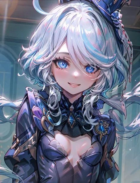 1girl, Baroque architecture, fullhd, Focalors, Focalorshead, cinematic lighting, small breasts, masterpiece, looks at the viewer, smile, ultra-detailed, ultra-detailed eyes, vibrant colors, 8k,4k, smile, underwater, highly detailed, ,perfect lighting, masterpiece, award-winning, 1girl best quality, reflective skin, highres, best quality, solo, <lora:more_details:0.5> <lora:Focalors20e:1>