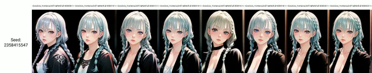 (best quality:1) , (masterpiece:1), (ultra detailed:1), (Yontarou, portrait:1.1), braids, looking at viewer, <lora:lora_Yontarou3rdTrialNAIFull-000008:1>
