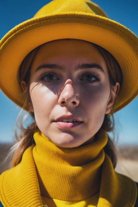 up close portrait of sdy , wearing a yellow floral turtleneck, epic character composition, by ilya kuvshinov, alessio albi, nina masic, sharp focus, natural lighting, subsurface scattering, f2, 35mm,<lyco:StaceyDooley-RealVision-V1.0:1.0>