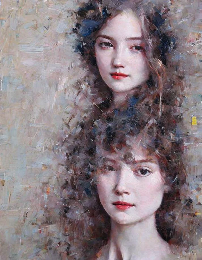 hyper detailed, long hair, naive girl, <lora:Oil painting:1>, full body, fashion, cyber punk,, 8k, ultra detailed, beautiful, masterpiece, best quality, absurdres: 1.2,, portrait of a girl, face, close up, dress, half-closed eyes,long eyelashes, solo, profile,