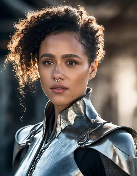 <lora:Nathalie Emmanuel:1.0> ,  nthlemmnlmssdr woman,  dragon scales, flames everywhere, ,  space fragmentation, messy hair, serious,  (surreal), upper body, dynamic pose, Travel through time and space, silver white theme, ultra highres, sharpness texture, High detail RAW Photo, detailed face,