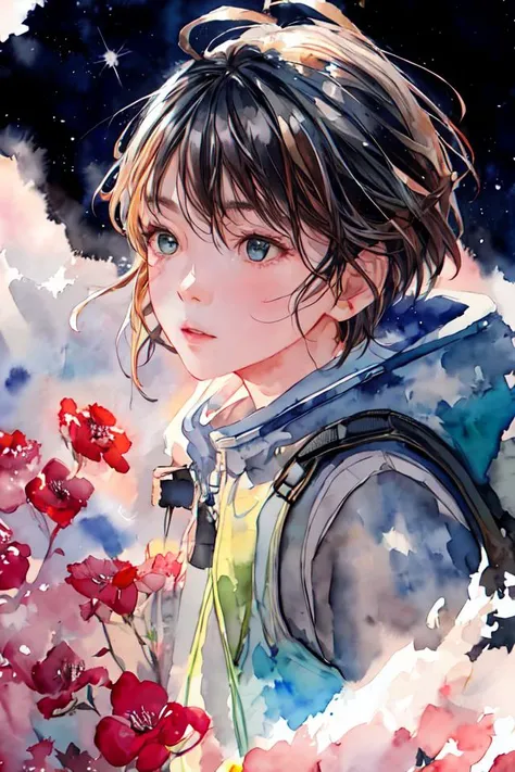(side view:1.2), a little boy carrying a bag BREAK in a windy field, large stalks of plants (yellow and teal:0.8) (masterpiece, best quality:1.1), 8k, highly detailed, (watercolor:1.4)
abstract dream, space, intricate, grand scale, alone, cinematic film still, insane detail, sharp focus, depth of field, realistic lighting, (realistic perspective), complex, (multiple subjects), 4k HDR,<lora:add_detail:0.5>,<lora:more_details:0.25>, <lora:20230530123038:0.25>