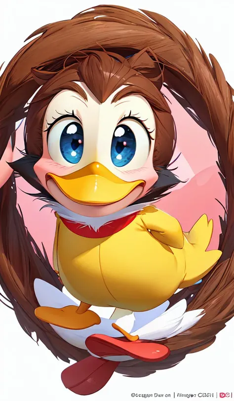cutie fluffy creature donald duck, digital art, 3 d, octave render, masterpiece, mega detailed, pixar, disney, vivid illustration, cartoon, fantasy, by george stubbs, artgerm, in the style of ghibli kazuo oga, pastel fur