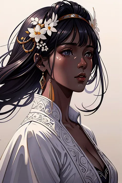 beautiful watercolor painting of black women, intricate, elegant, highly detailed, digital painting, artstation, concept art, smooth, sharp focus, dynamic lighting, ultrarealistic, cinematic, octane render, 8 k