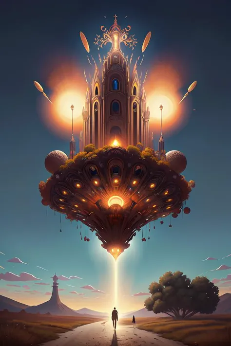 afterlife, illustrated by Simon Stlenhag and Gaston Bussiere, 35mm lens, rule of third, beautiful volumetric lighting style atmosphere, intricate, ultra detailed, photorealistic, trending on artstation, 4k, 8k
