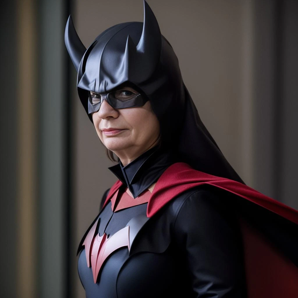sks woman, (p4tobuly:1.2) dressed like (Batwoman) <lora:p4tobuly-10:1.1>