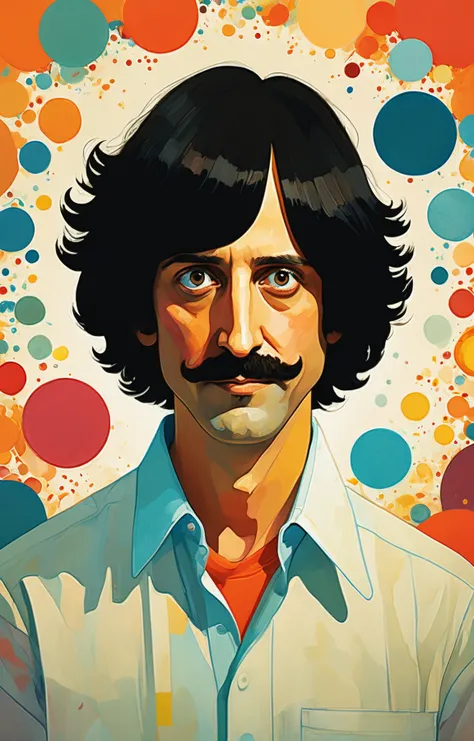 triadic colors, head and shoulders, flat color BREAK Bob's Burgers tv show Bob Belcher with sliced_bob hair <lora:xl_sliced_bob-1.0:0.5> and moustache BREAK colorful, dream-like, illustration, gradient surreal fantasy, by Victo Ngai Makoto Shinkai <lora:xl_more_art-full_v1:0.5>