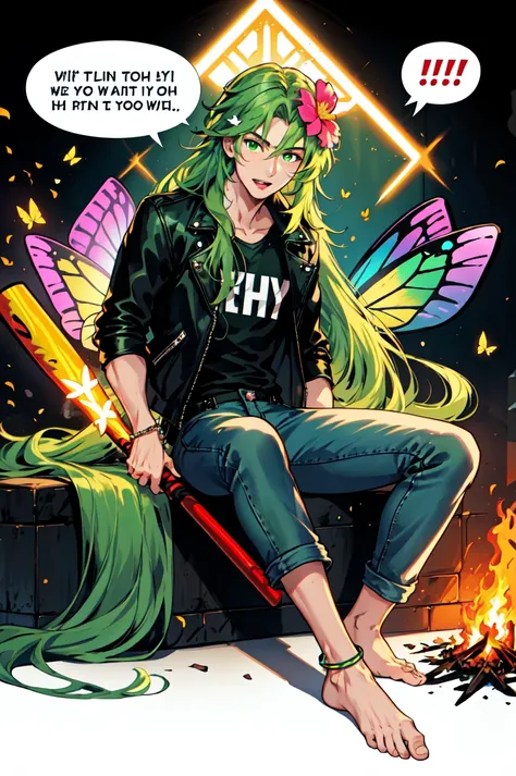 1boy, male focus, solo, ThisisNotFine beatyou-up-meme GenderlessFaeVibes
